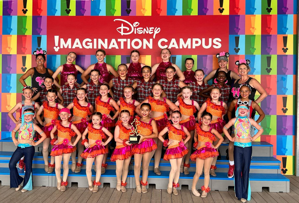 Tilley's Dance Academy dancers and teachers at Disney's Imagination Campus