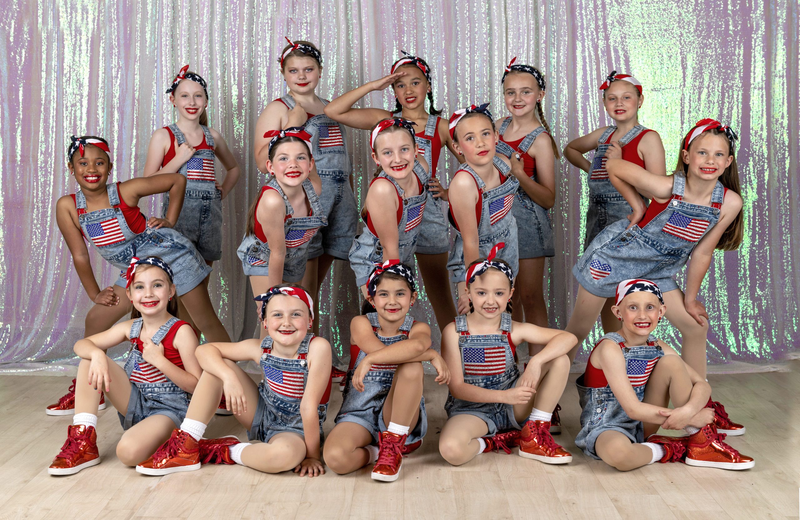Group of young girls for a Tilley's Dance Academy class